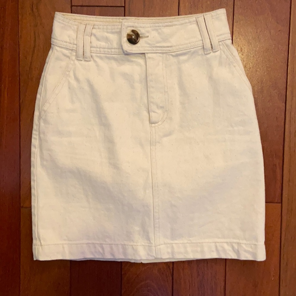 Pieces Denim Mini Skirt - Picture 3 of 6